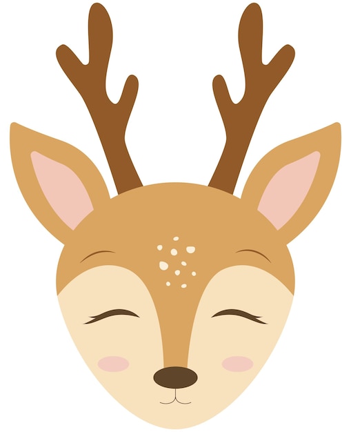 Free clip deer face, Download Free clip deer face png images, Free ...