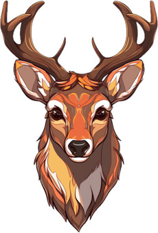 Free clip deer face, Download Free clip deer face png images, Free ...