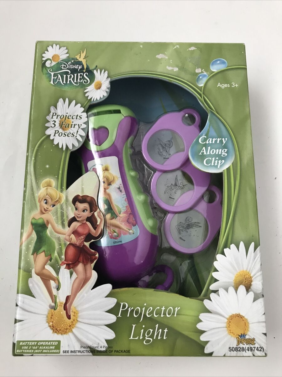 DISNEY FAIRIES PROJECTOR LIGHT 3 Fairy Poses New in Box Carry Clip ...