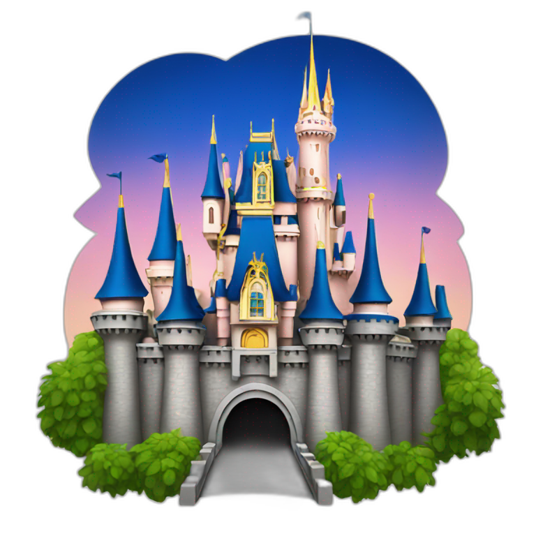 Disney world castle | AI Emoji Generator - Clip Art Library