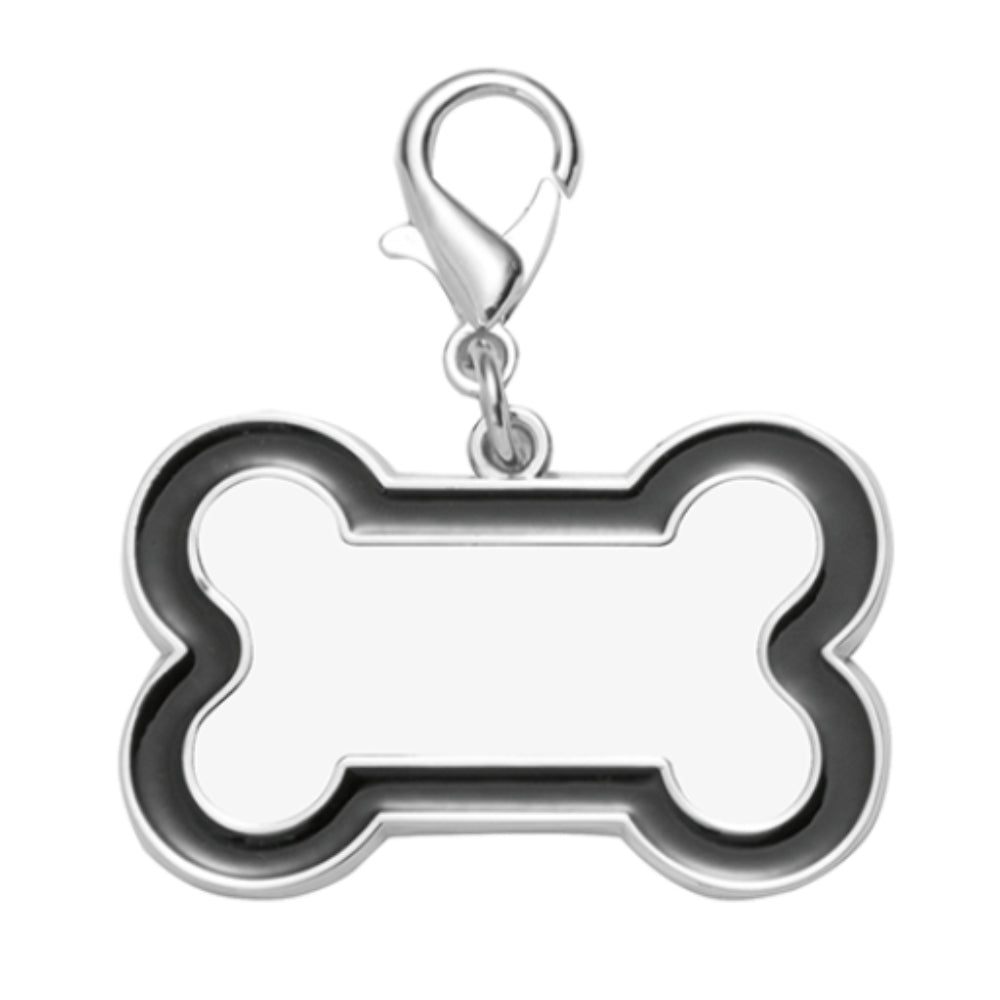 Dog Tag - Bone Shaped Tag with Black Edge | Longforte – Longforte ...