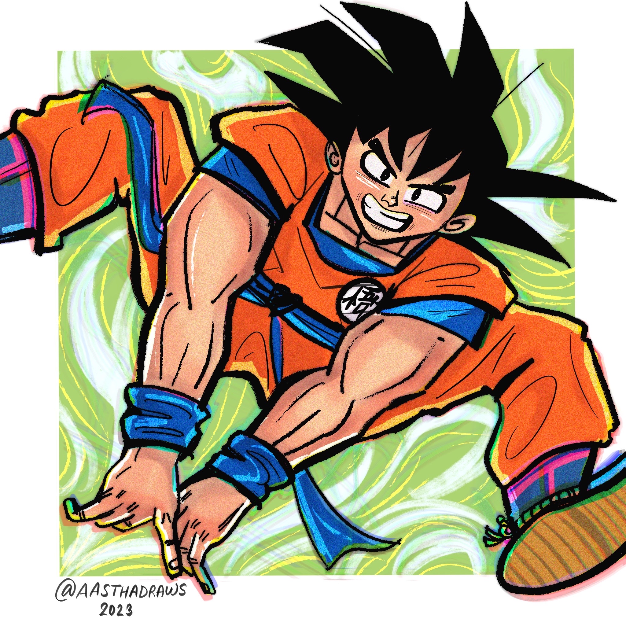 Goku DCAU style by Matthewwb on DeviantArt - Clip Art Library