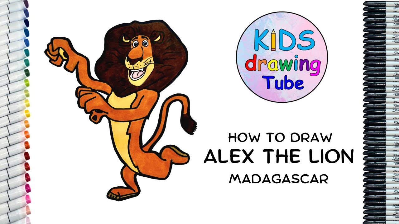 Free clip draw alex the lion, Download Free clip draw alex the lion png ...