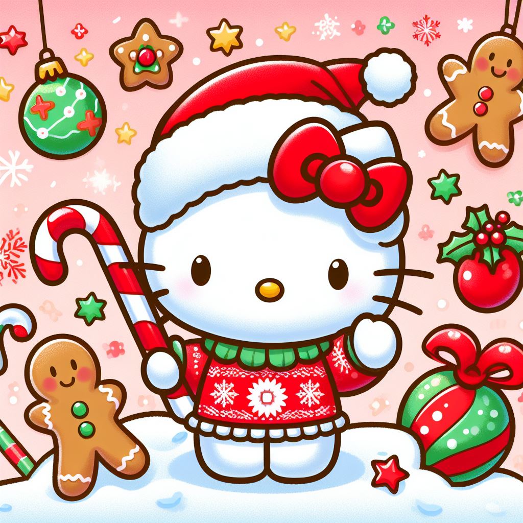 Hello Kitty Merry Christmas (AI Drawing) by Kittykun123 on DeviantArt ...