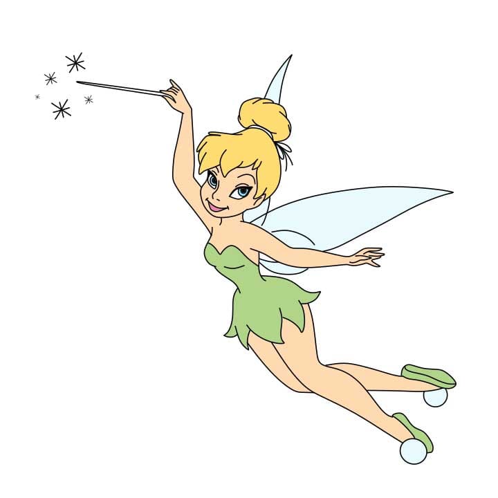 Tinkerbell Zeichnen Lernen - Anleitung um zeichnen verschiedene ...