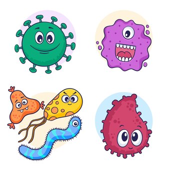 E Coli Cartoon Images - Free Download on Freepik - Clip Art Library