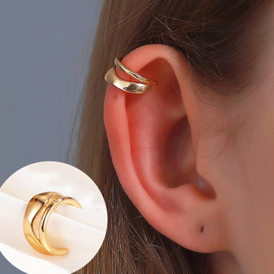 Punk Fairy Ear Cuff Earring Dark Elf Ear Clip No Piercing Earrings For Women Gothic Jewelry