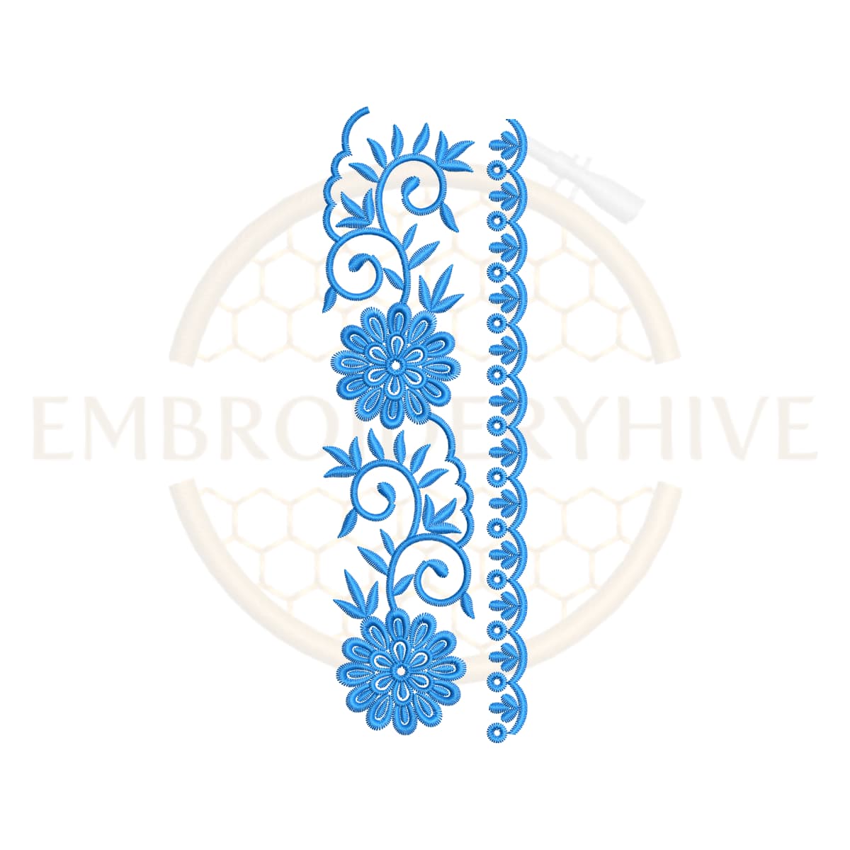 Curved Edge Border Embroidery Design(E-0247) – EmbroideryHive - Clip ...