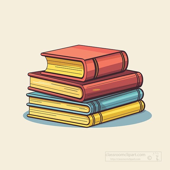 Book Clipart-stack of school education text books clip art - Clip Art ...