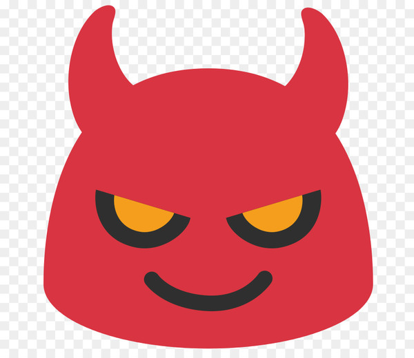 Premium Vector | Angry face with horns or bad red devil emoji - Clip ...