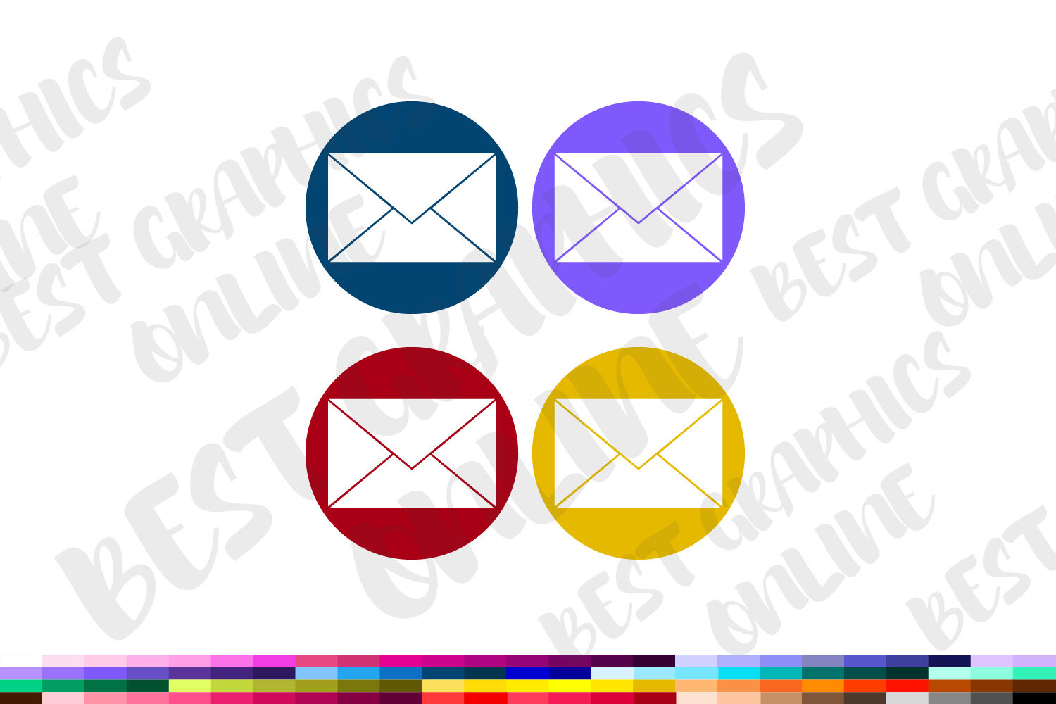 100 Envelope clipart, Envelope clip art set, Mail graphic icon By ...