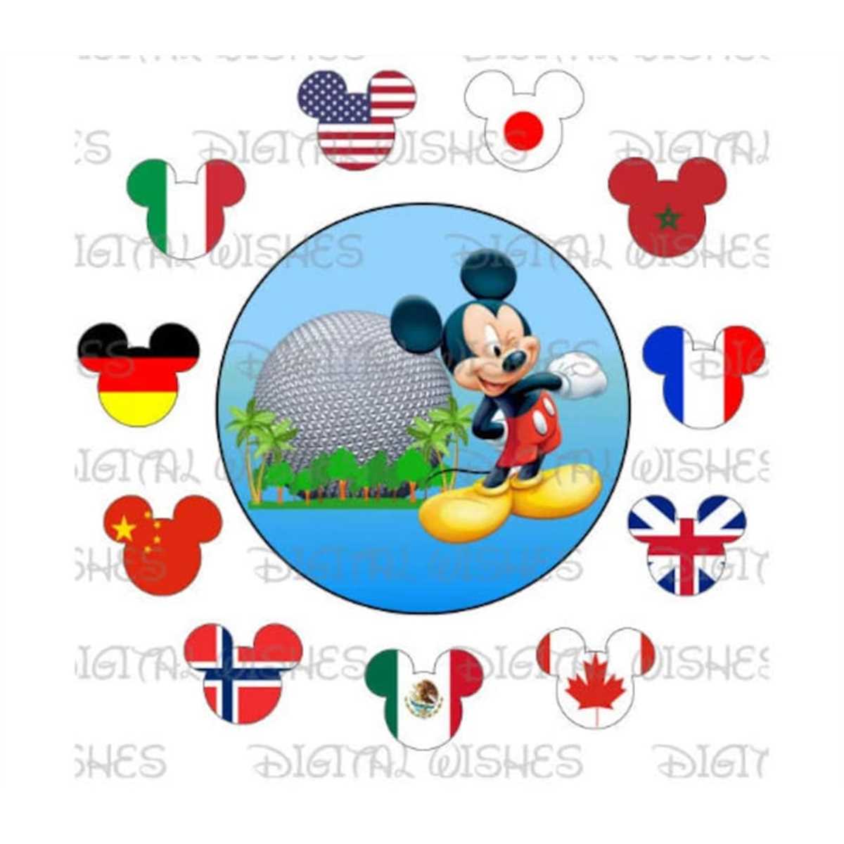 Epcot Spaceship Earth Ball Family vacation Mickey Mouse clipart image ...