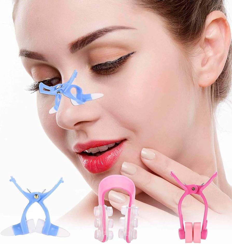 3pcs nose shaper massager clip + smoothing beauty clip + nose up ...