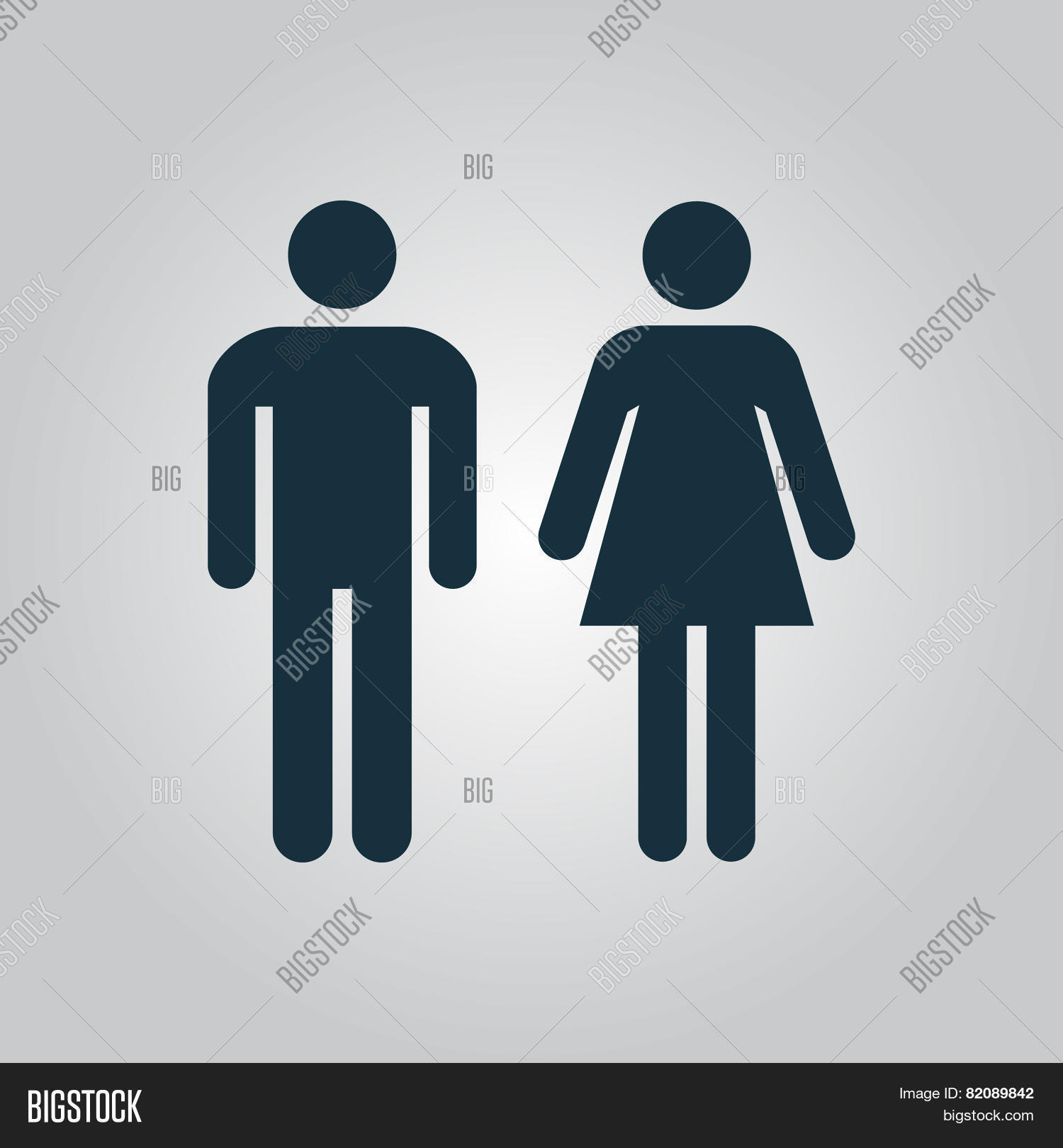 Restroom sign for Boy or Girl with cartoon characters Stock Vector ...