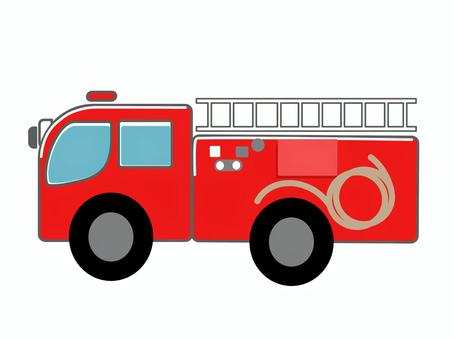 Red Fire Truck Emergency Colorful Cartoon Vector Image | Fire ...