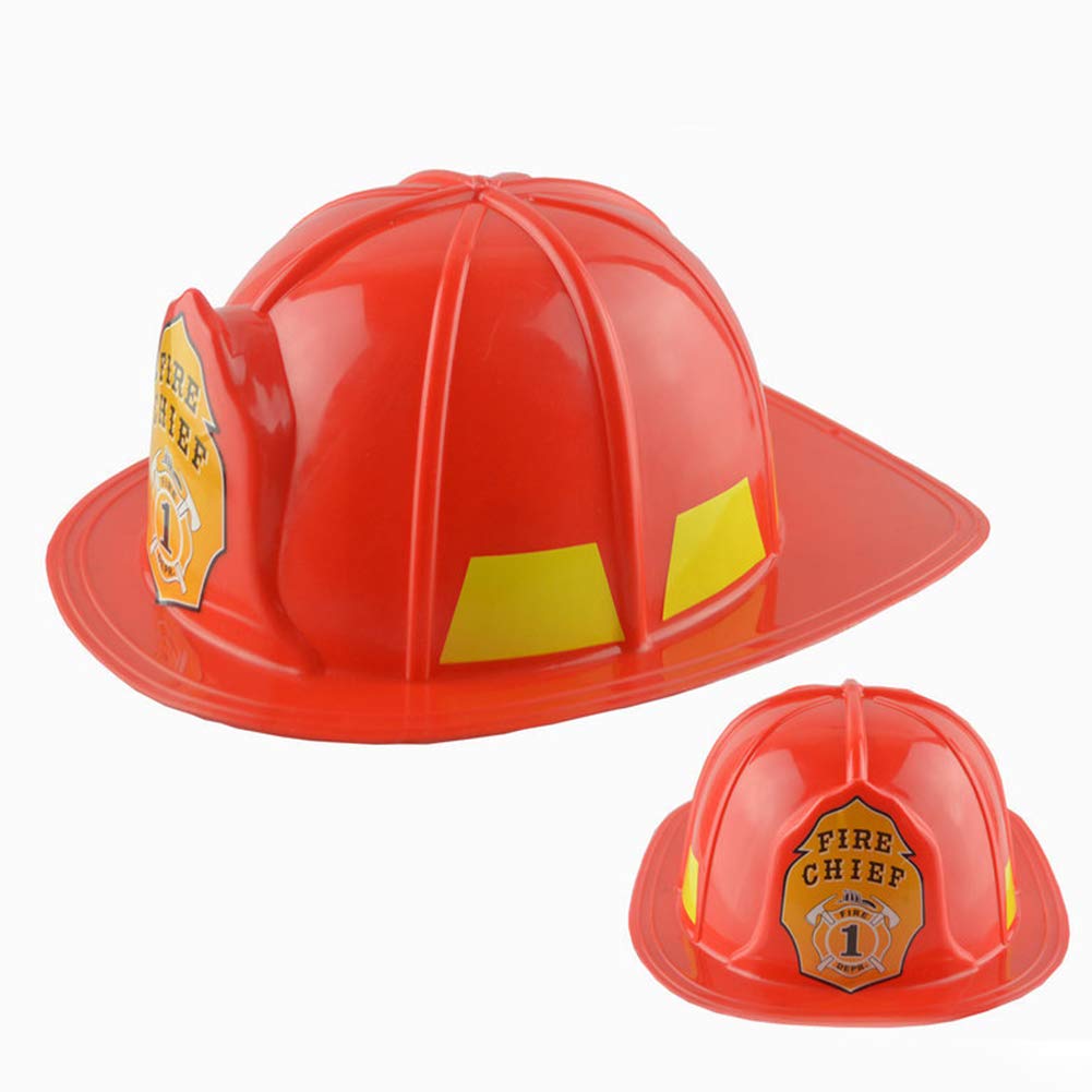 Kids Pretend Play Fireman Toy,chief Safety Helmet,firefighter,hat Cap 