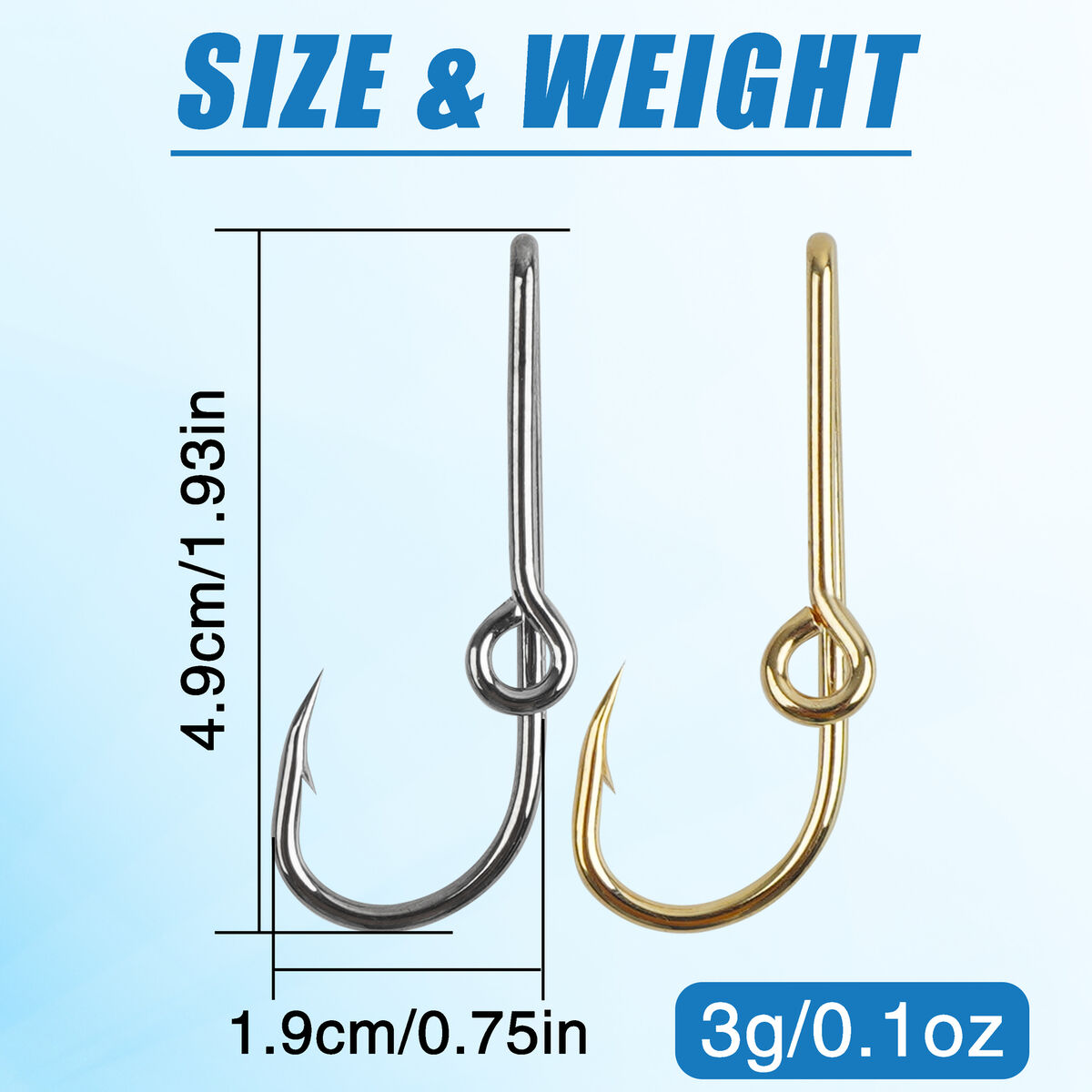 10pcs Fishing Hooks Hat Pins Hat Clip Carbon Steel Fish Hooks for ...