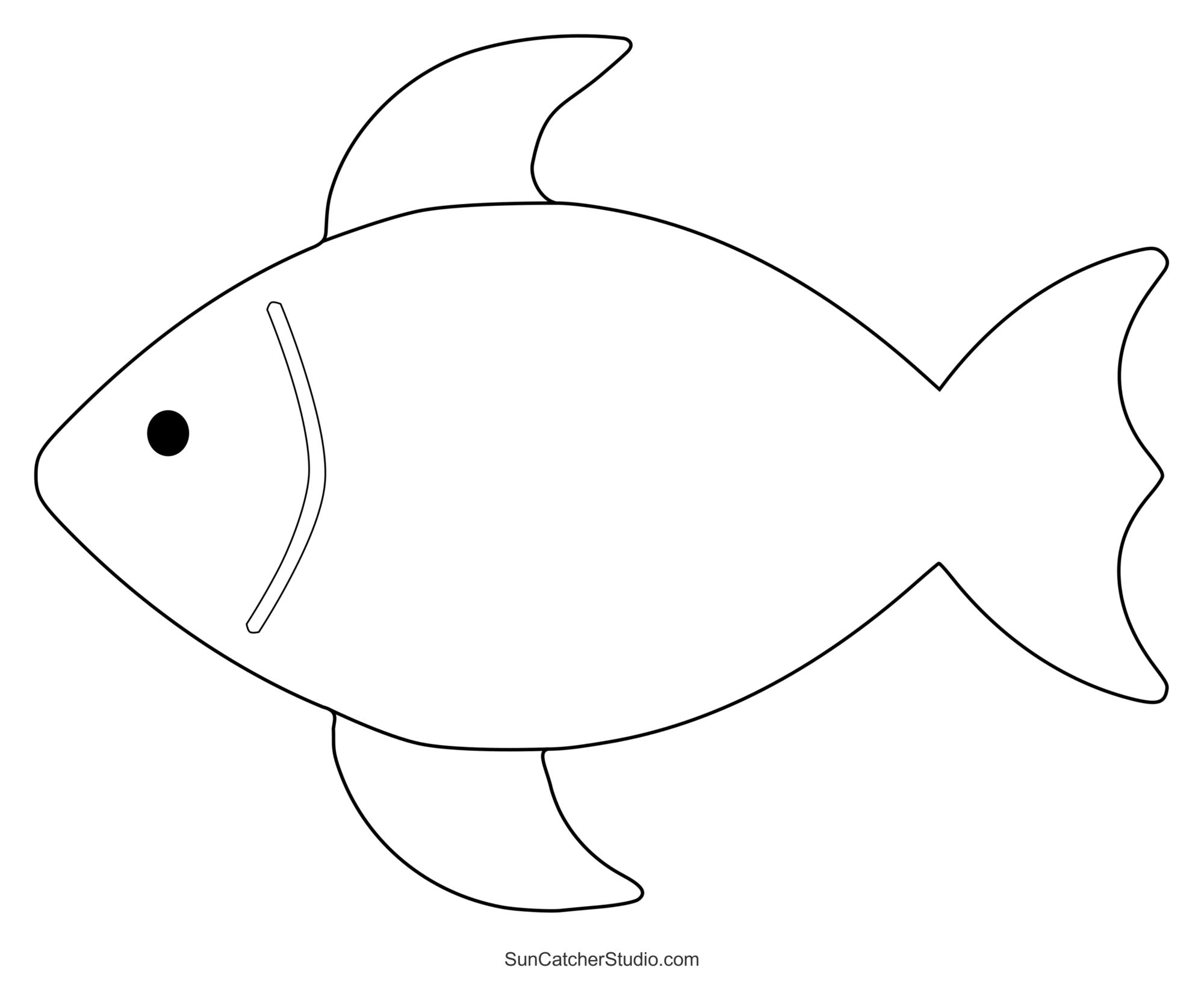 Fish: Large Pattern | Printable Clip Art and Images - Clip Art Library