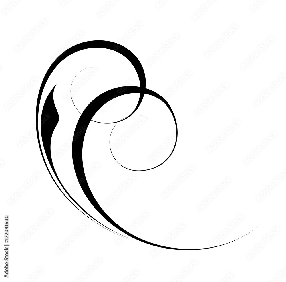 Vector Flourish Element - Clip-art vector illustration Stock ... - Clip ...