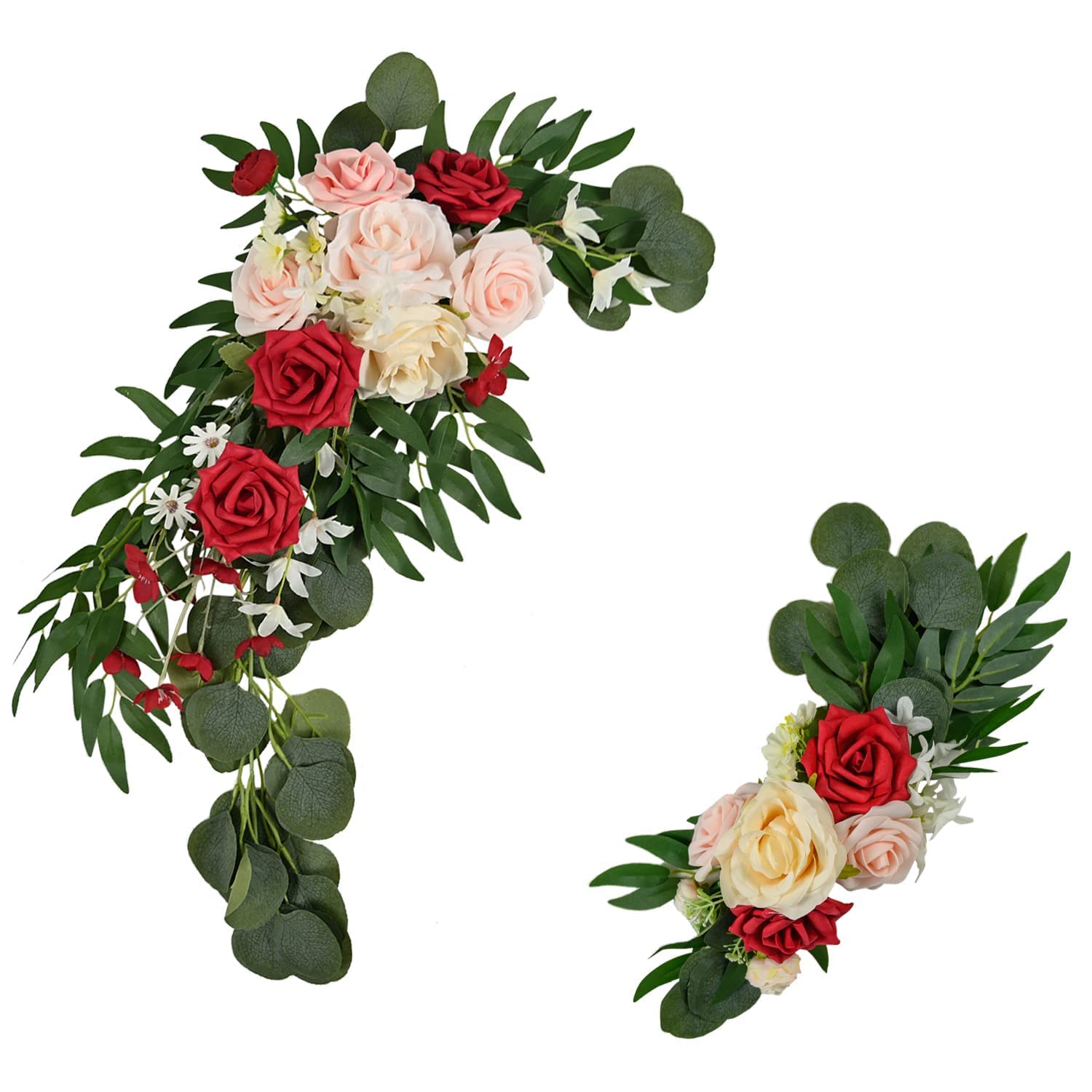 Premium Vector | Garland hanging with flowers decoration - Clip Art Library