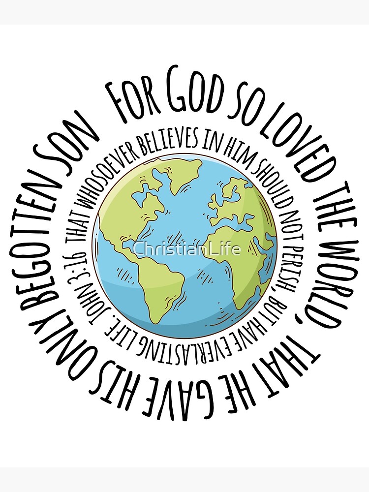 God So Loved the World - Clip Art Library