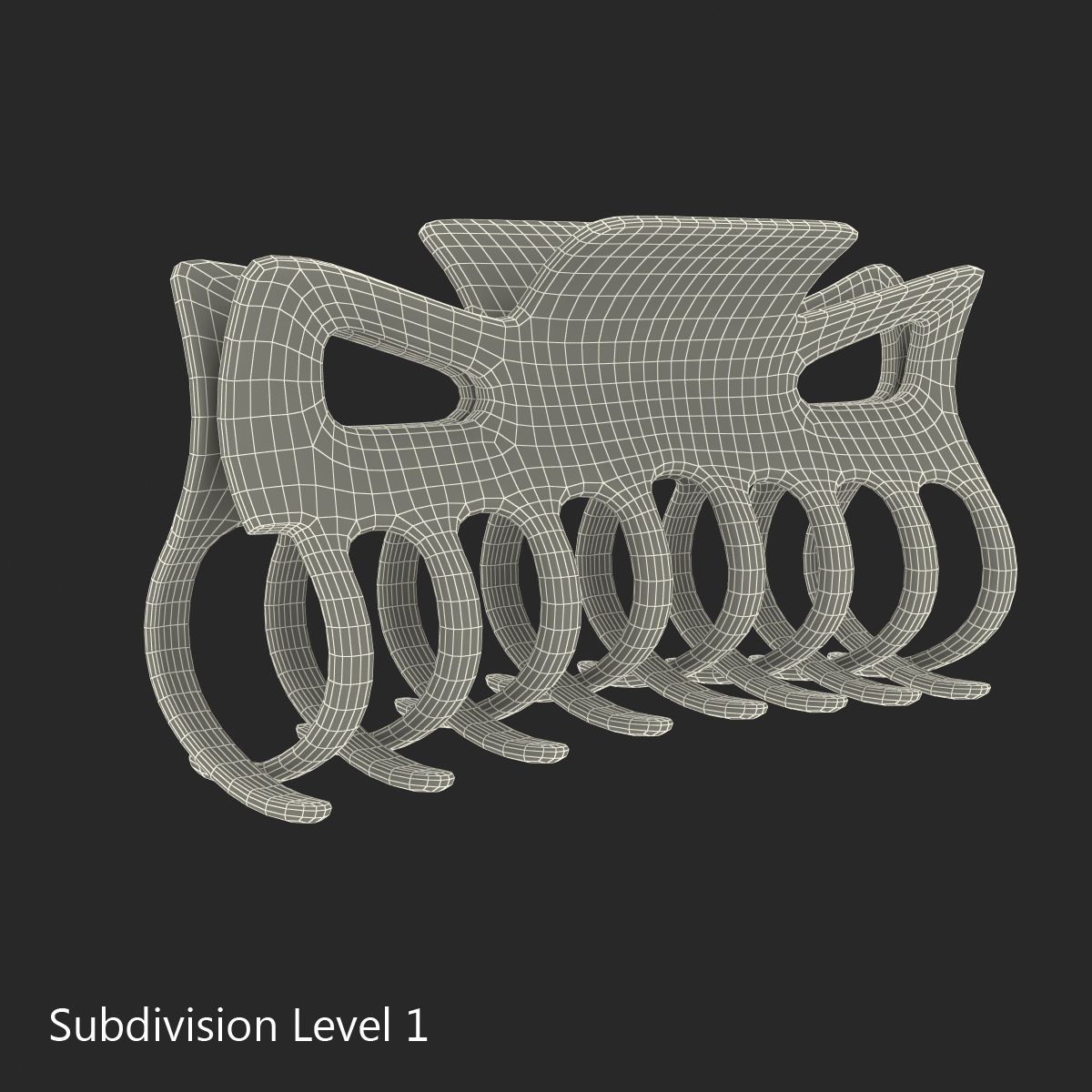 Claw Hair Clip 3D Model $9 - .max .ma .obj .3ds .c4d - Free3D - Clip ...