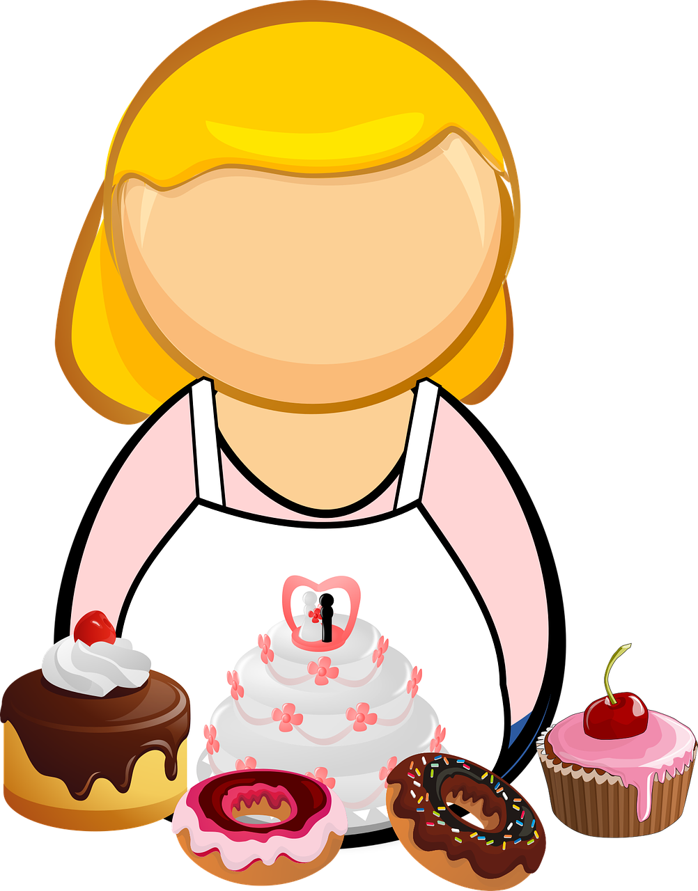 Download Bake, Cake, Comic Characters. Royalty-Free Vector Graphic ...