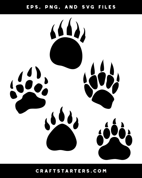 Free clip free bear paw graphic, Download Free clip free bear paw ...