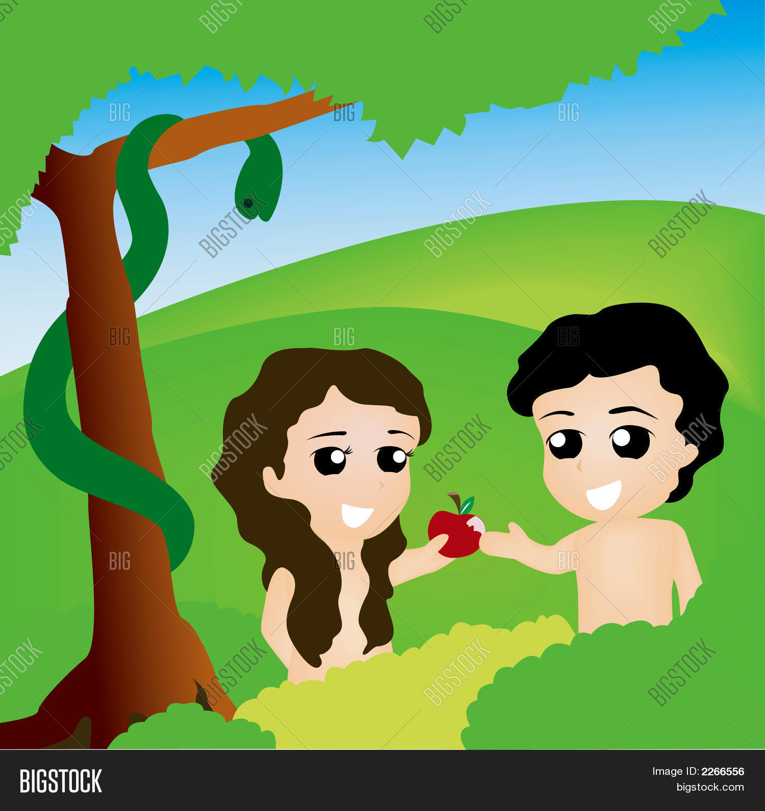 Download Creation, Adam And Eve, Bible Story. RoyaltyFree Vector