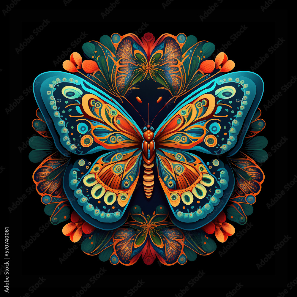 Free clip free butterfly mandala, Download Free clip free butterfly