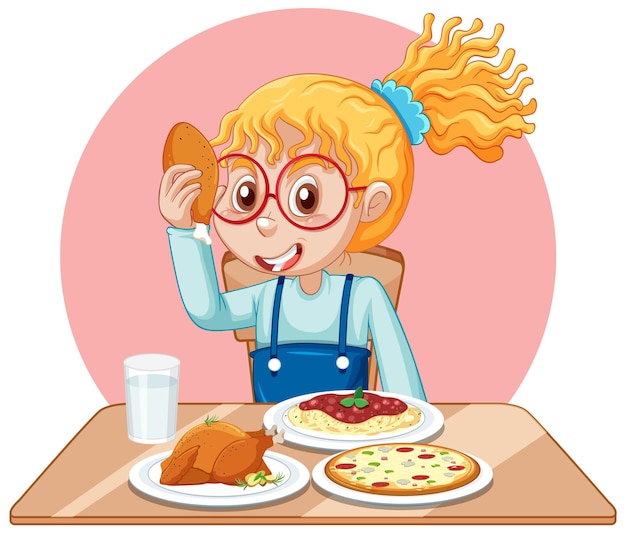 1,900+ Boy Eating Dinner Stock Illustrations, Royalty-Free Vector ...