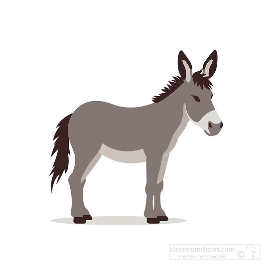 Donkey Clipart-gray white donkey clip art - Clip Art Library