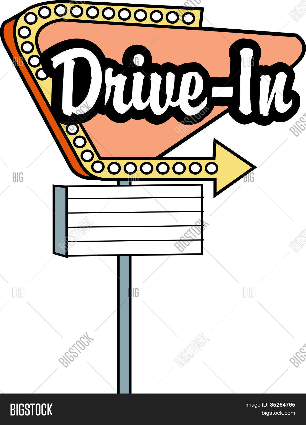 Free clip free drive in cinema sign, Download Free clip free drive in ...