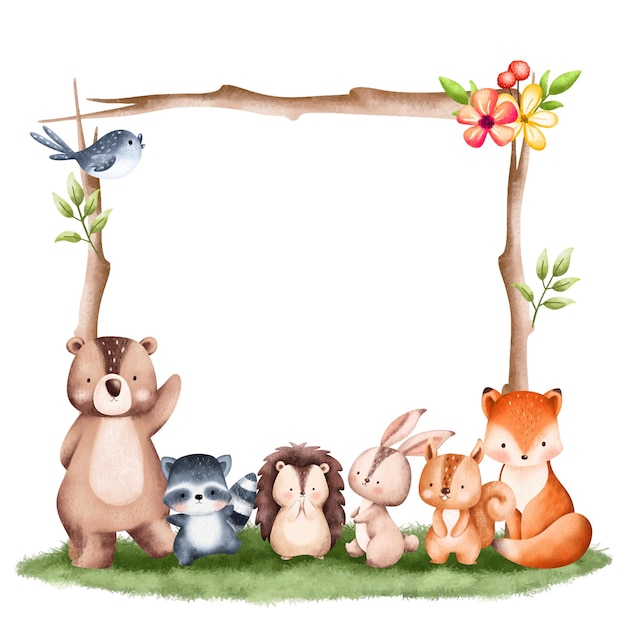 428 Cartoon Woodland Animals Stock Photos Free Royalty-Free Stock ...