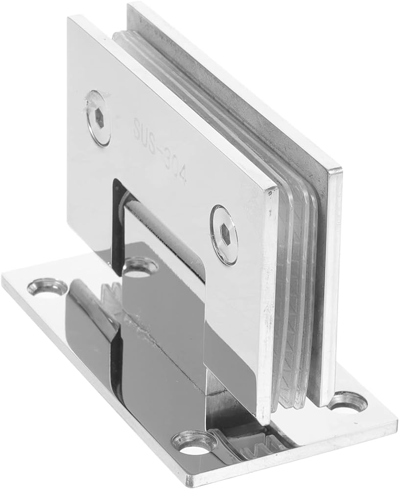 Warmhm Bathroom Clip Glass Door Hinge Heavy Duty Hinges Frameless 