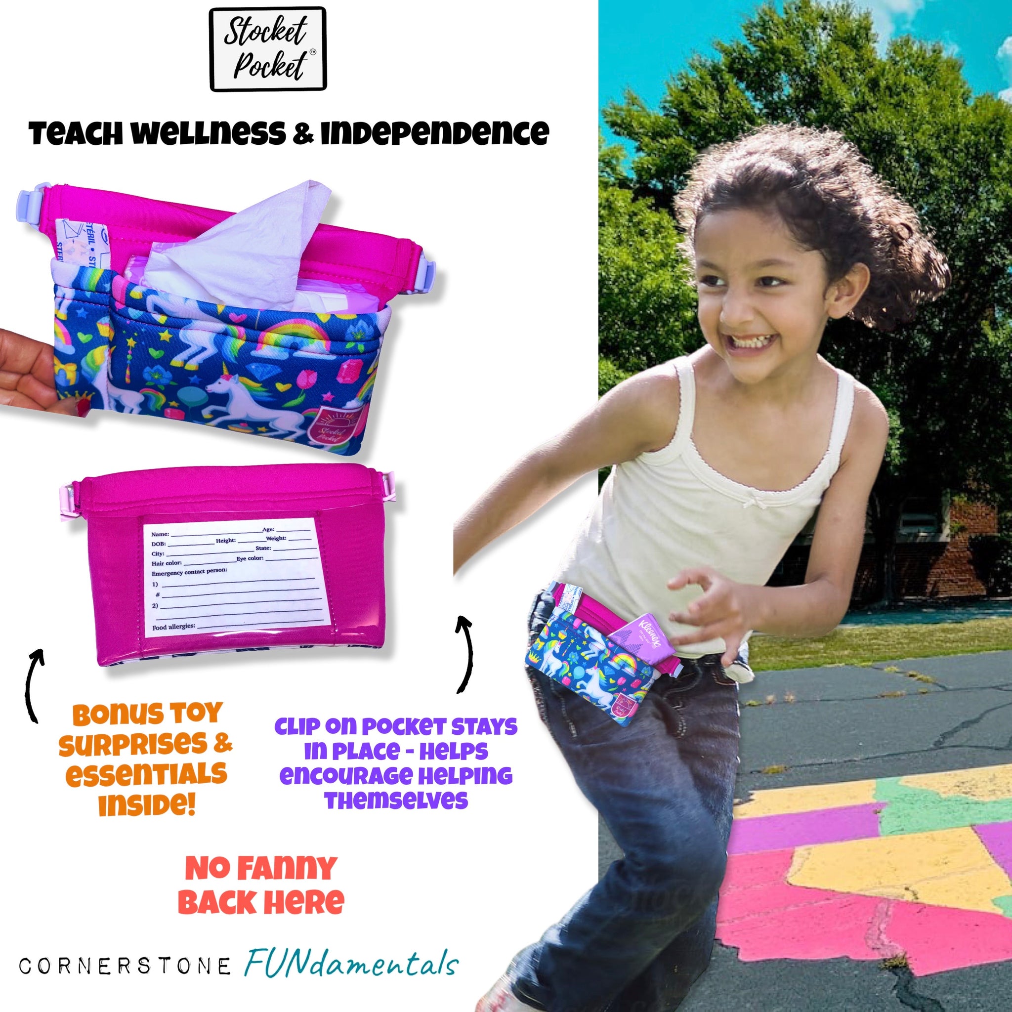 Shop Pink Unicorn Pink Waist Bag | Cornerstone Fundamentals ... - Clip ...