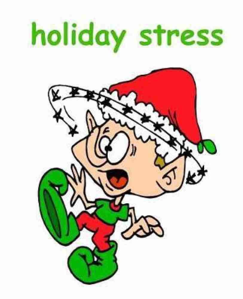 Funny Christmas Composition Book Cute Elf Holiday Stress 130 Pages ...