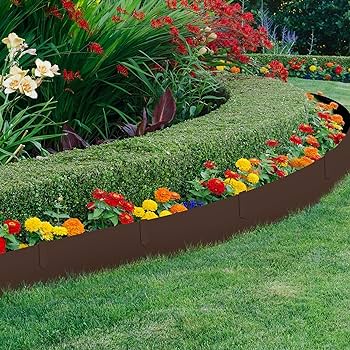 Amazon.com : Blulu 16 Pieces 40 x 6 Inch Steel Landscape Edging ...