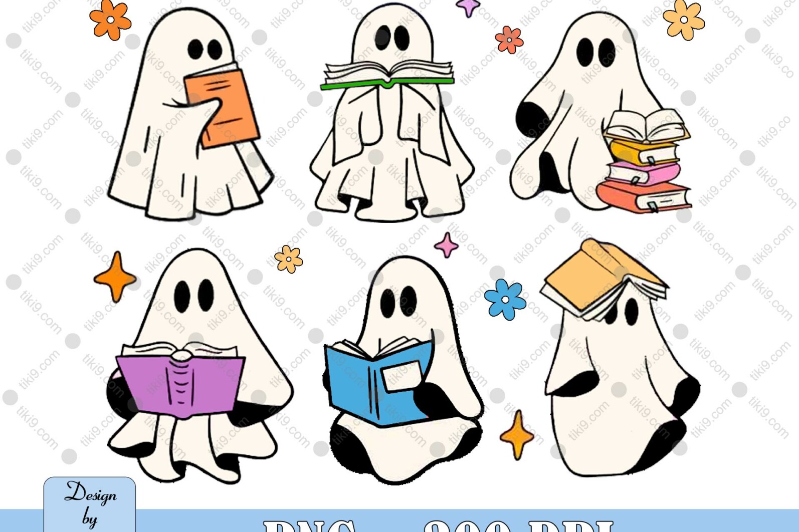 Ghost Reading Books Png, Bookish Halloween Png, Halloween Teacher ...