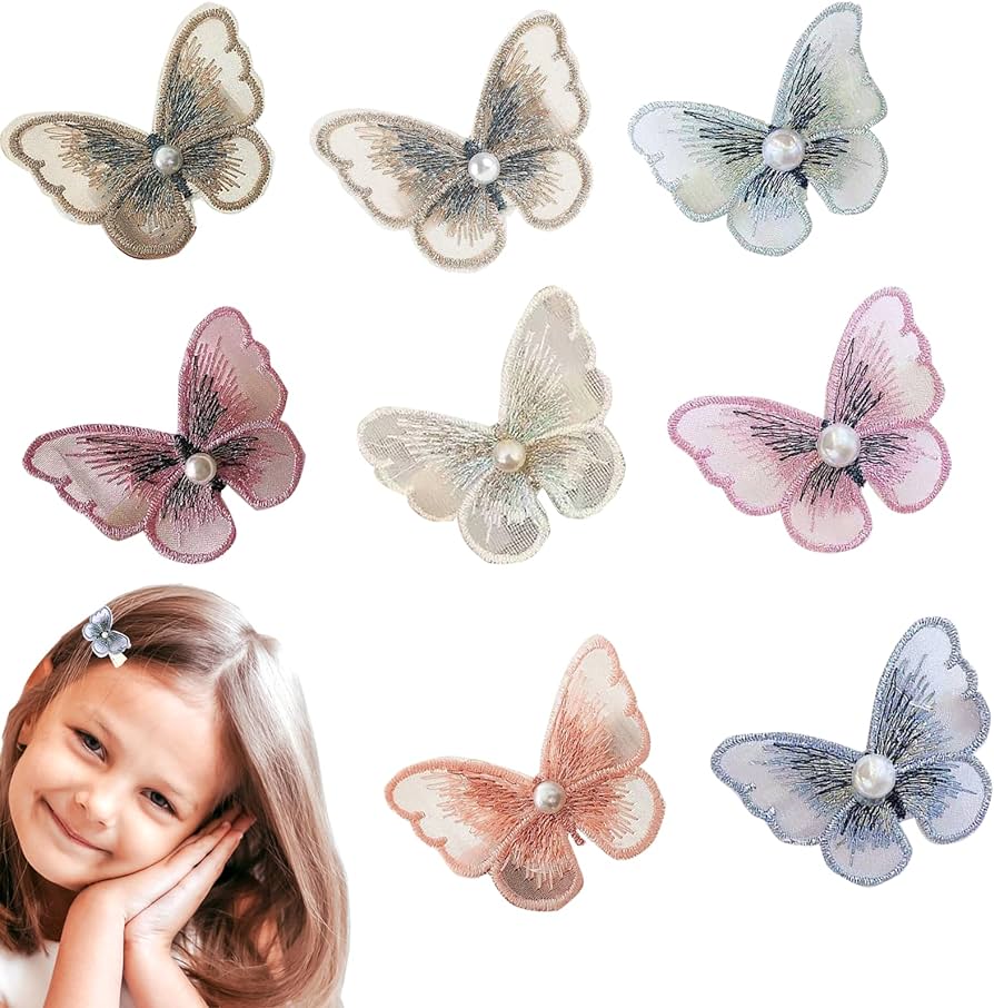 KOBOKO Butterfly Hair Clips, Hair Clips Girls, Girls Hair Accessories ...