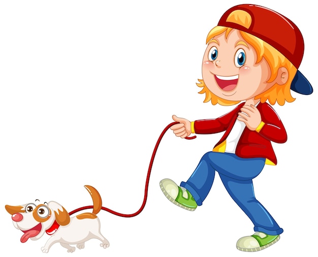 Free clip girl walking dog, Download Free clip girl walking dog png ...