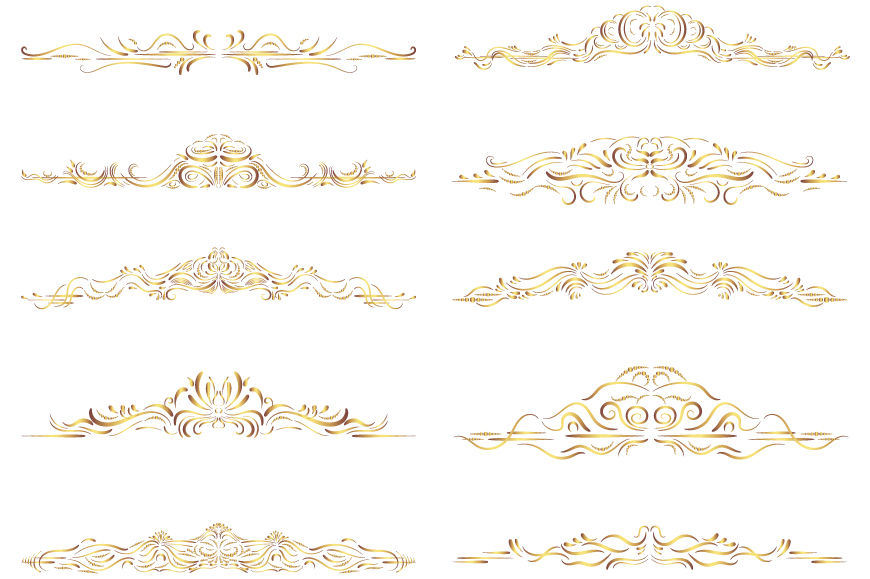 Free clip gold divider, Download Free clip gold divider png images ...