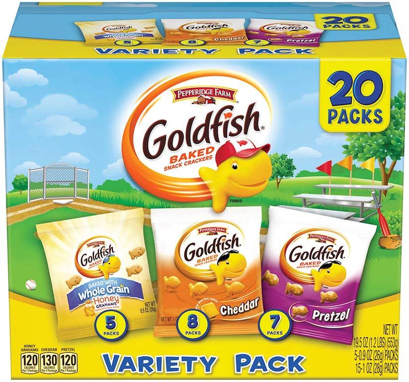 Goldfish Mega Bites Sharp Cheddar Baked Snack Crackers - Clip Art Library