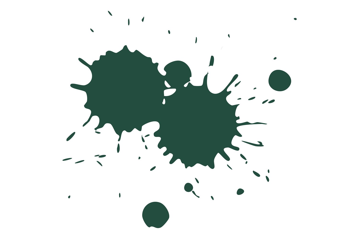 Color ink spot. Dark green paint splatter, grange texture is - Clip Art ...