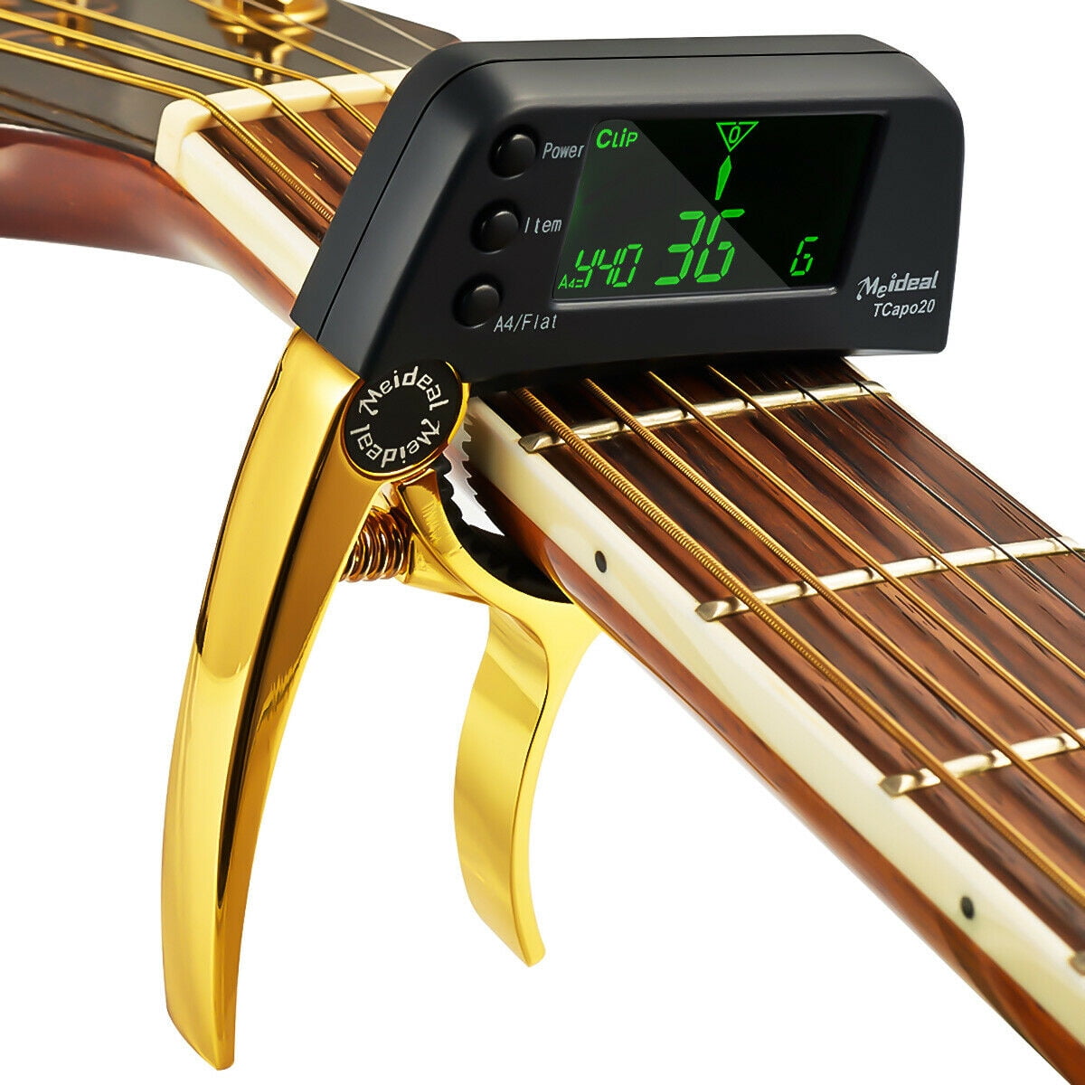 Guitar Clip-On Tuner, Portable Guitar Tuner, USB Rechargeable Mini Clip ...