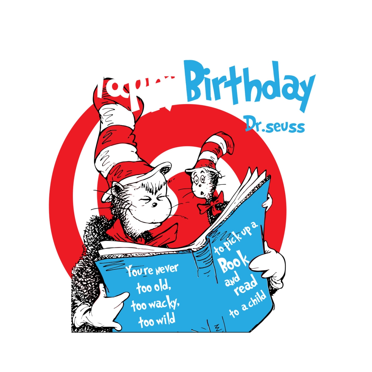 Happy Birthday Dr Seuss Svg, Dr Seuss Svg, Cat In The Hat Svg, Thing 1 ...