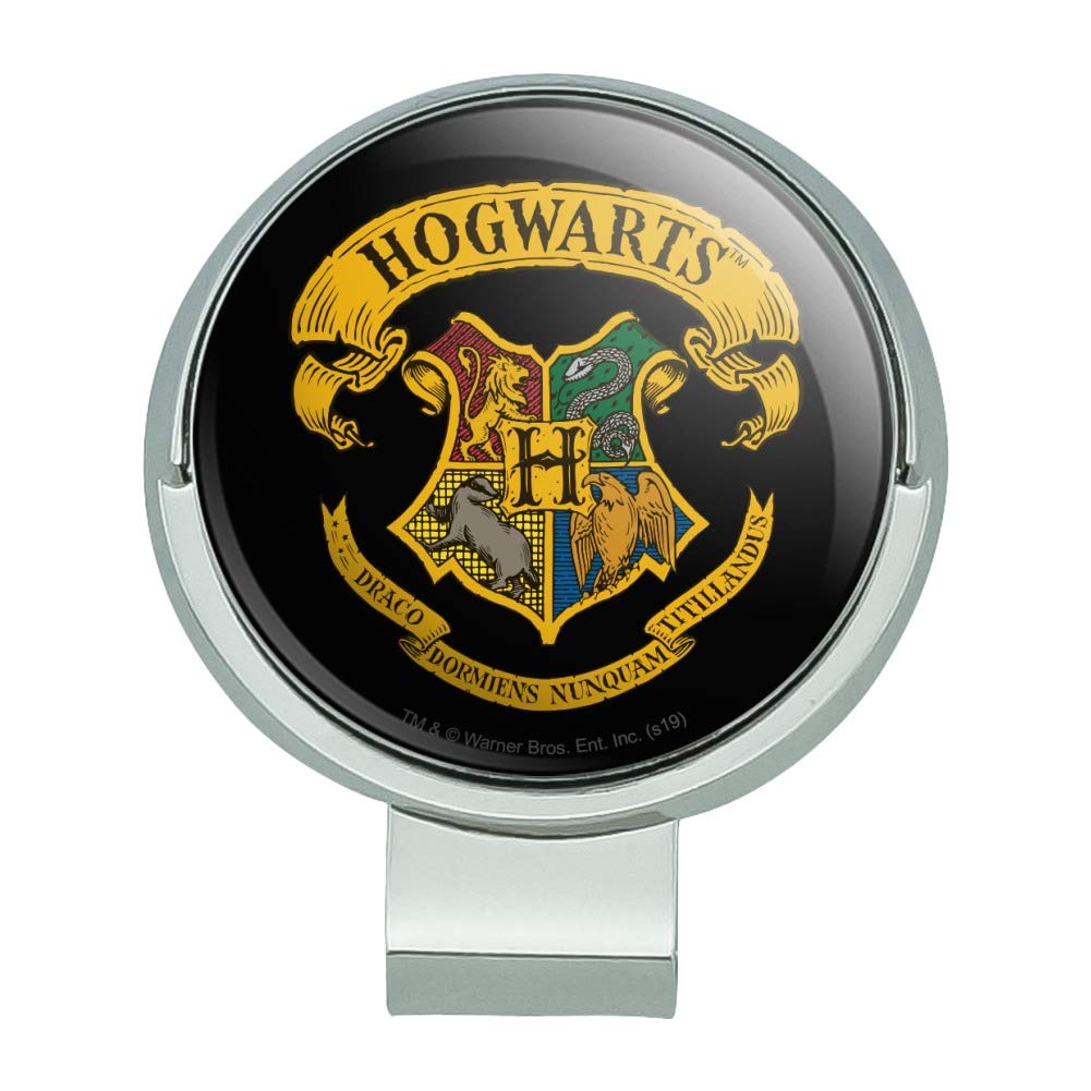 GRAPHICS & MORE Harry Potter Ilustred Hogwarts Crest Golf Hat Clip ...