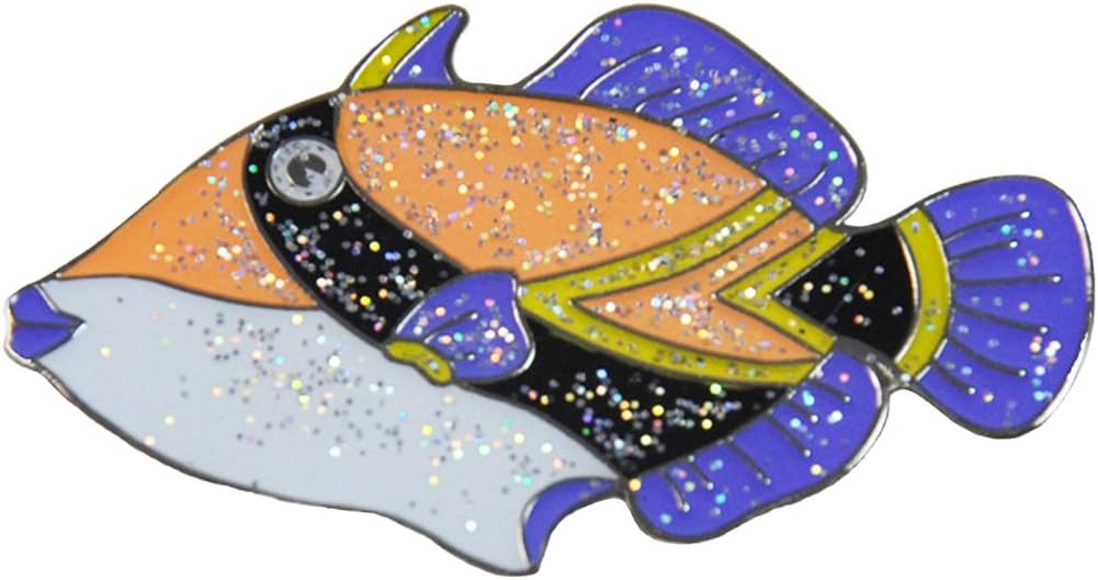 Navika Hawaiian State Fish Glitzy Ball Marker with Hat Clip - Clip Art ...