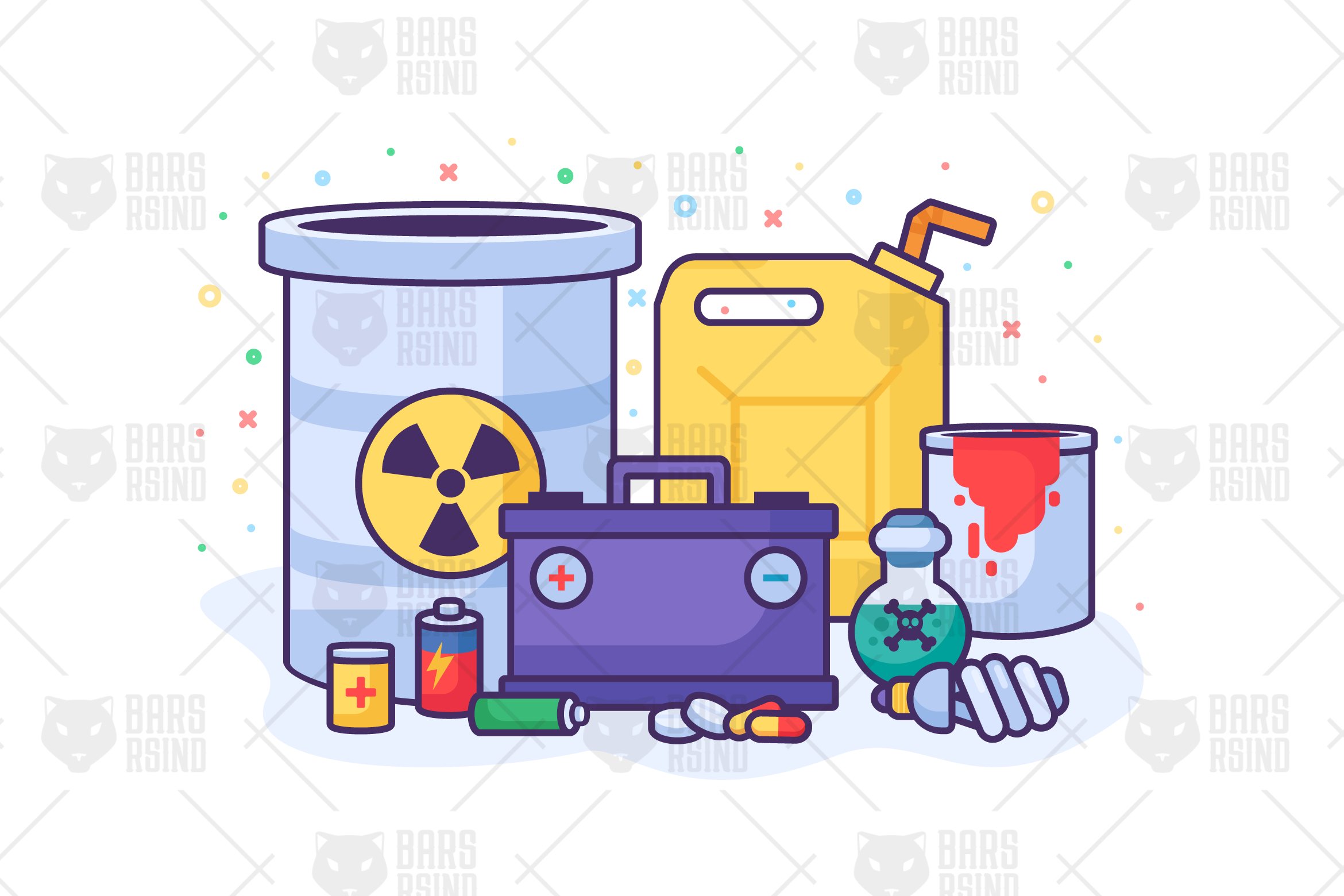 Hazardous Waste Recycling - Clip Art Library