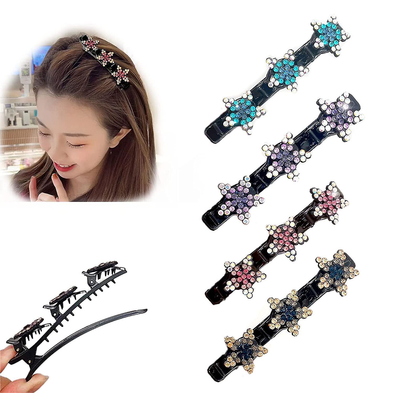 Woven Hair Clip Suit Flower Hair Clip Broken Hair Bangs Clip Side Clip ...